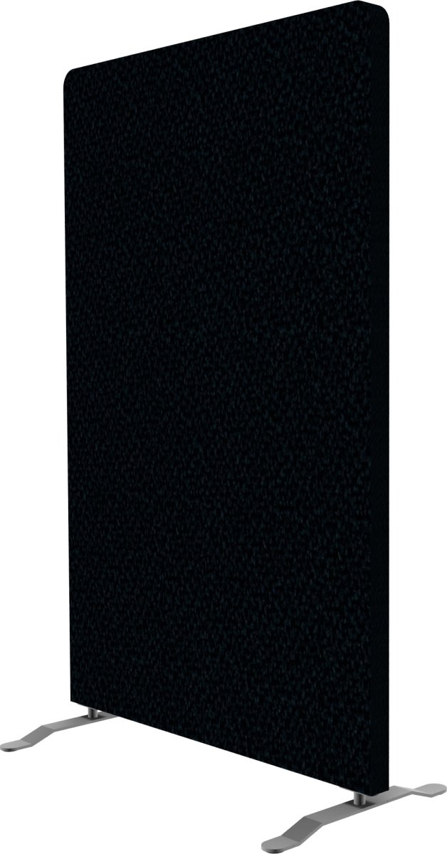 Easy skærmvæg H125xB80 cm sort, inkl. ben