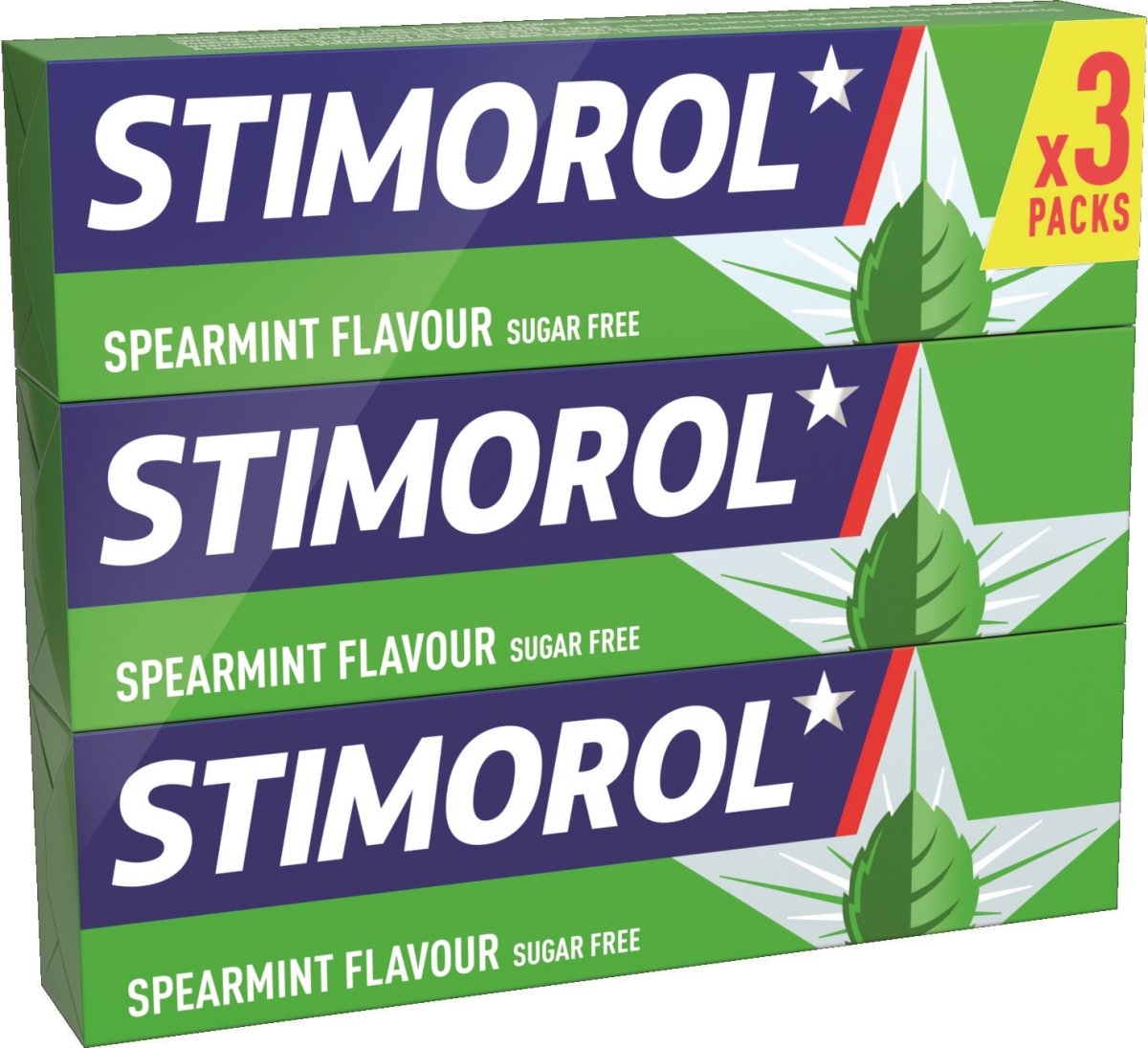 Stimorol Spearmint Tyggegummi, 3 pakker