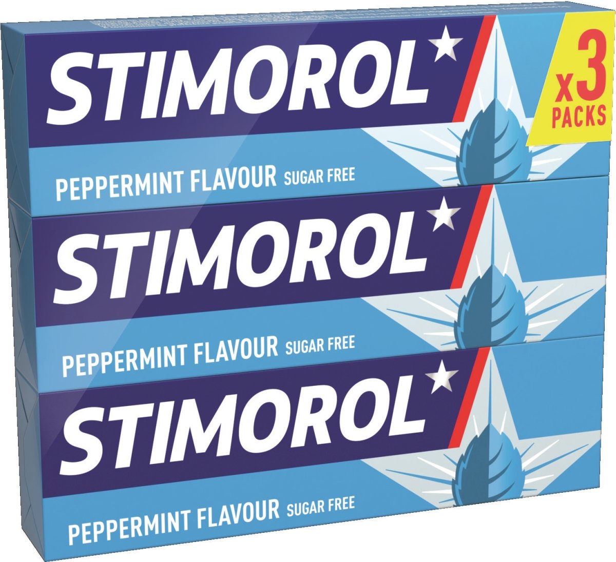 Stimorol Peppermint Tyggegummi, 3 pakker
