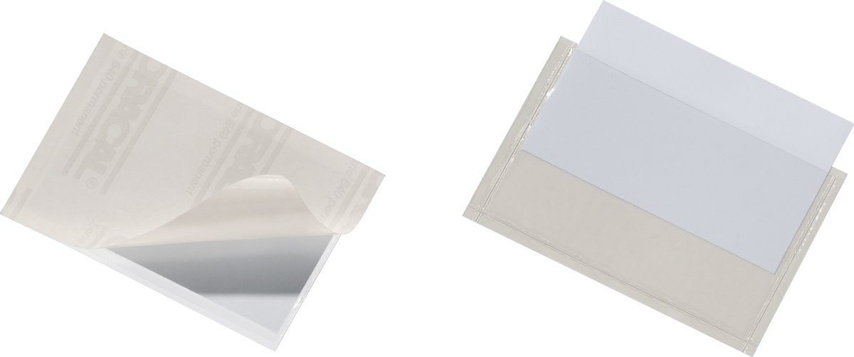 Durable Selvklæbende lomme top, 90 x 57 mm, 10 stk