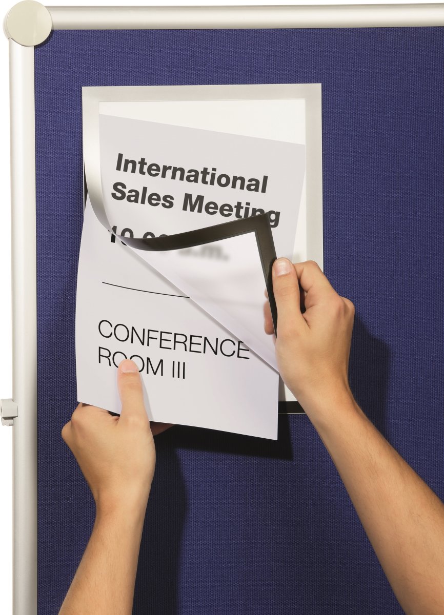 Durable Duraframe Grip | A4 | Sølv