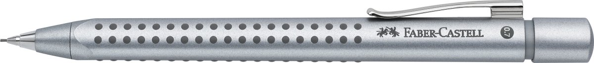Faber-Castell Grip Stiftblyant | 0,7 mm | Sølv