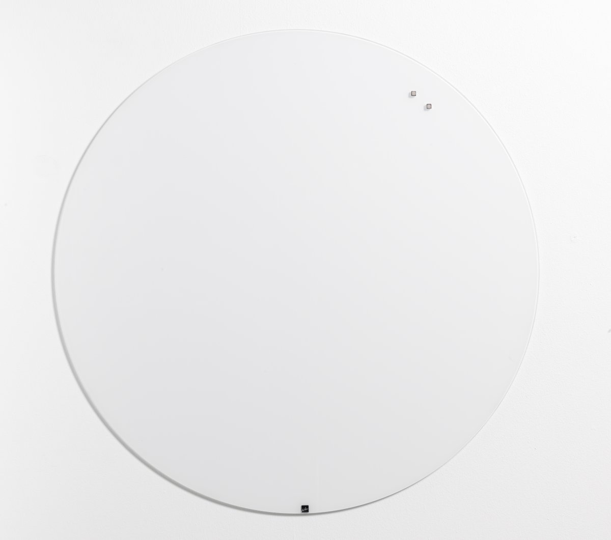 NAGA magnetisk glastavle, Ø100 cm, pure white