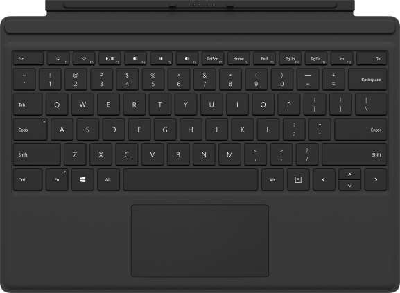 Microsoft Surface Pro Tastatur, nordisk, sort