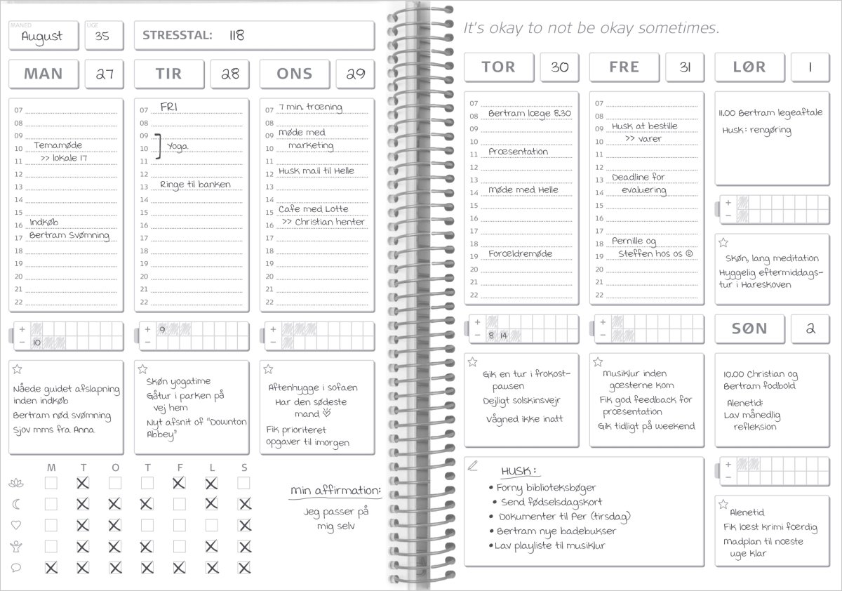 Mayland Balance Log | Udateret kalender