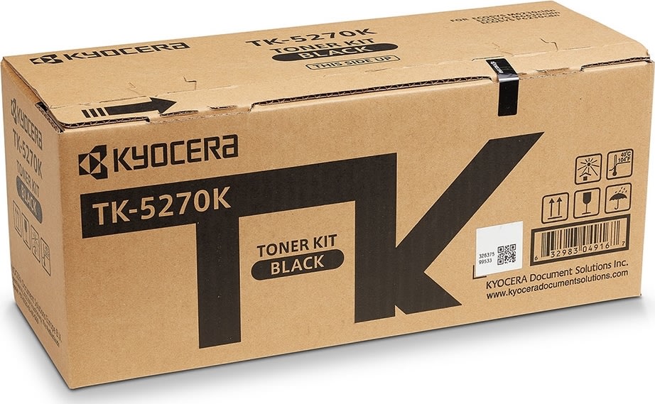 Kyocera TK-5270K Lasertoner, sort, 8.000s