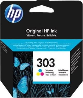 HP No303 tri-farve blækpatron, blister, 4ml