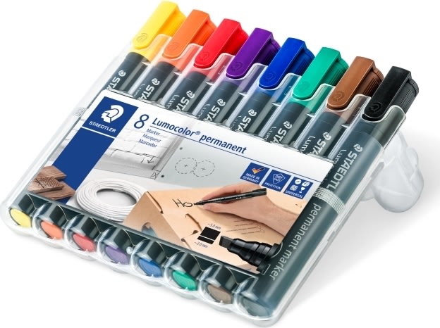 Staedtler 350 Permanent Marker | 8 farver