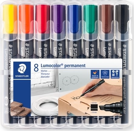 Staedtler 350 Permanent Marker | 8 farver