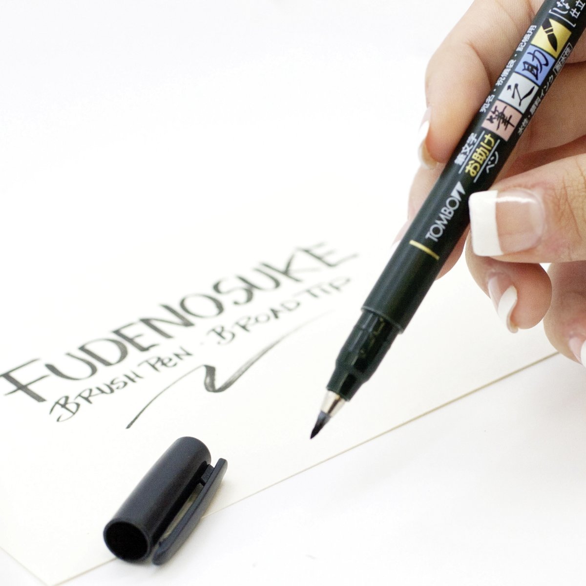 Tombow Fudenosuke Pensel pen | Blød | Sort