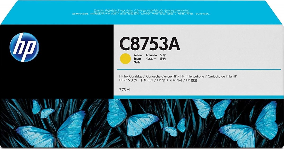 HP C8753A blækpatron, gul, 775ml
