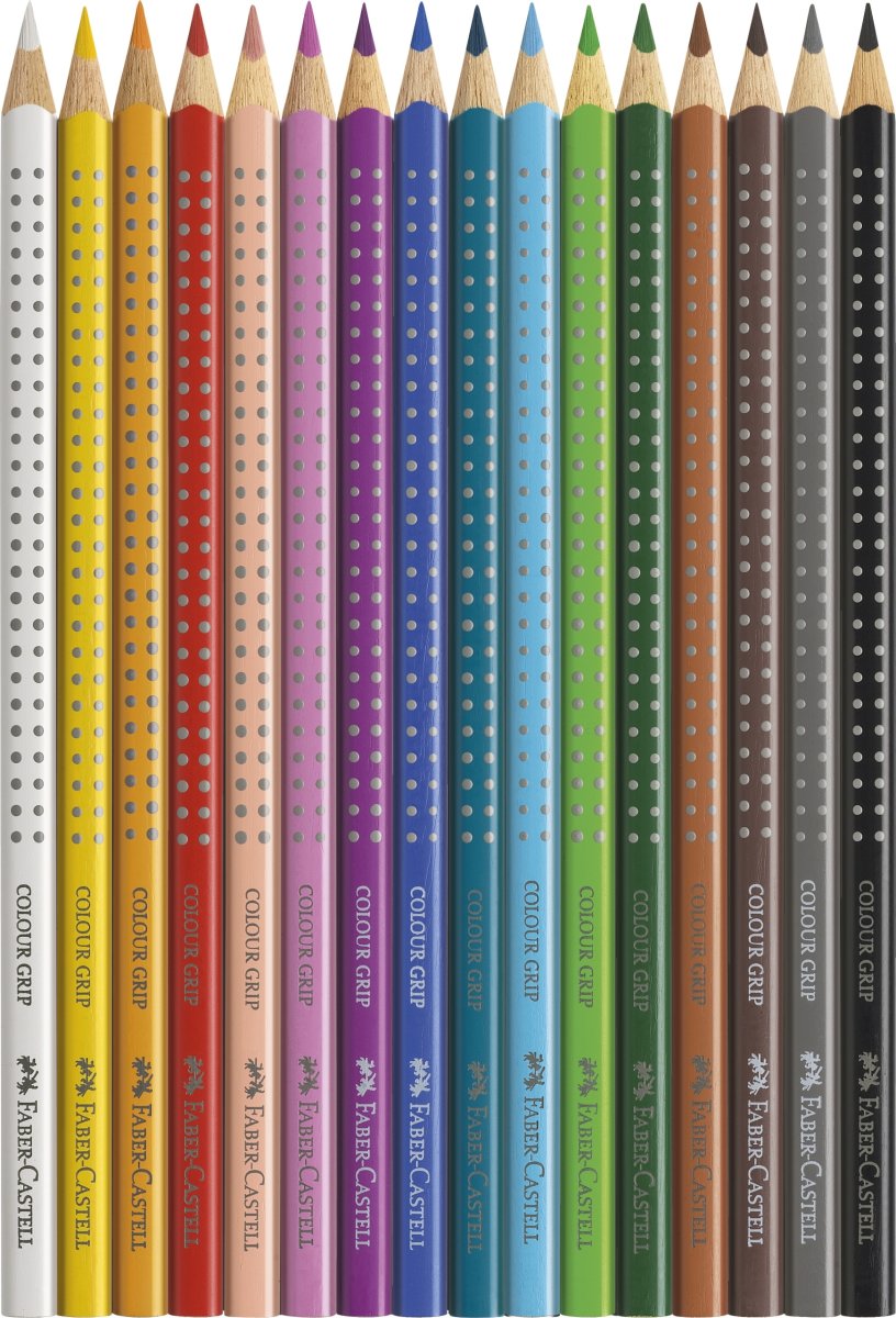 Faber-Castell Grip Farveblyanter | 12 farver