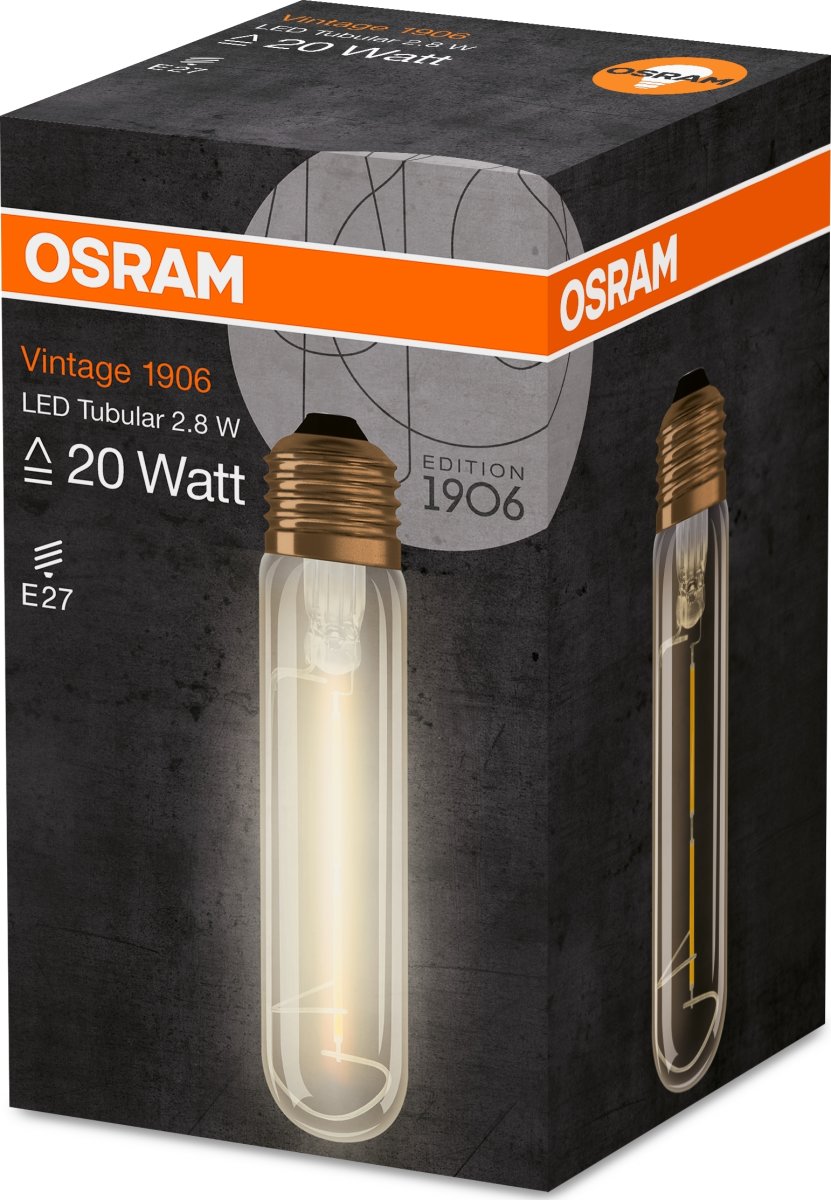 Osram Vintage 1906 LED Stavpære E27, 2,8W=20W
