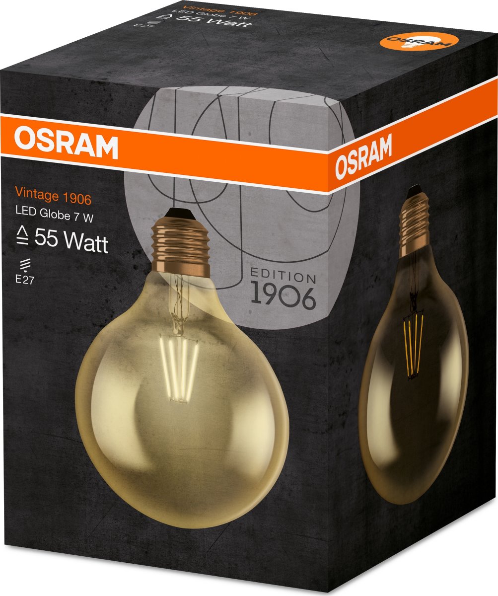 Osram Vintage 1906 LED, E27, 7W=55W