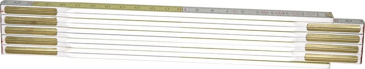 Stanley tommestok, 2 m, træ gul/hvid