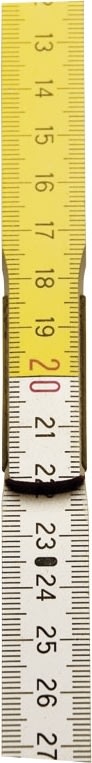 Stanley tommestok, 2 m, træ gul/hvid