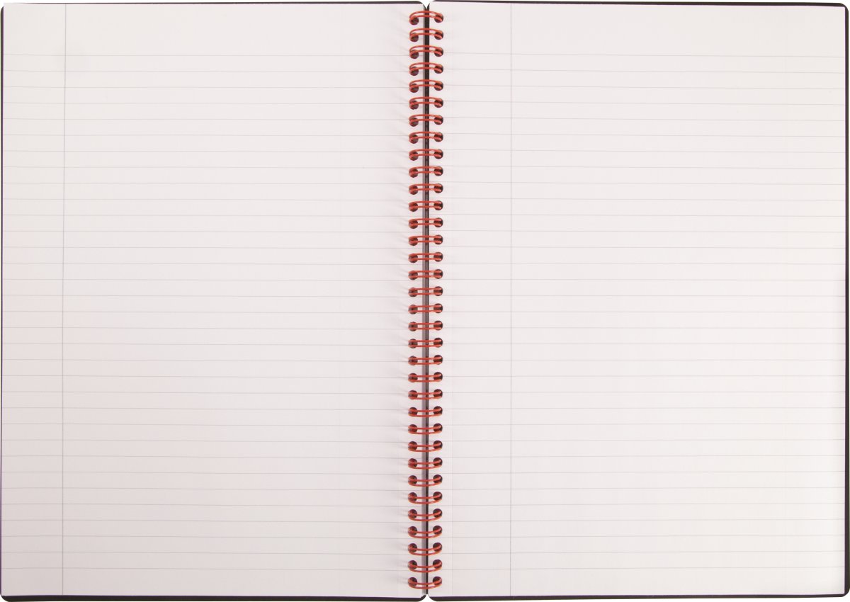 Oxford Black n'Red Spiralbog | A4 | Linjeret