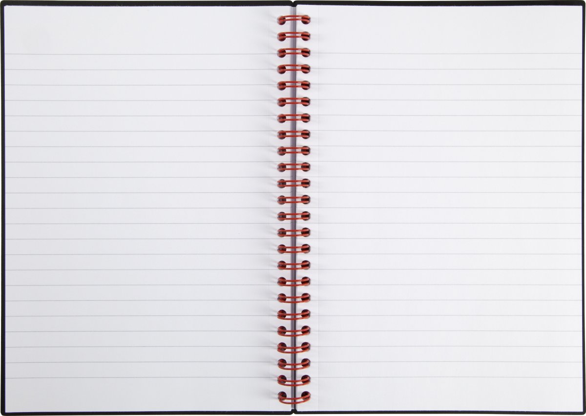 Oxford Black n'Red Spiralbog | A5 | Linjeret