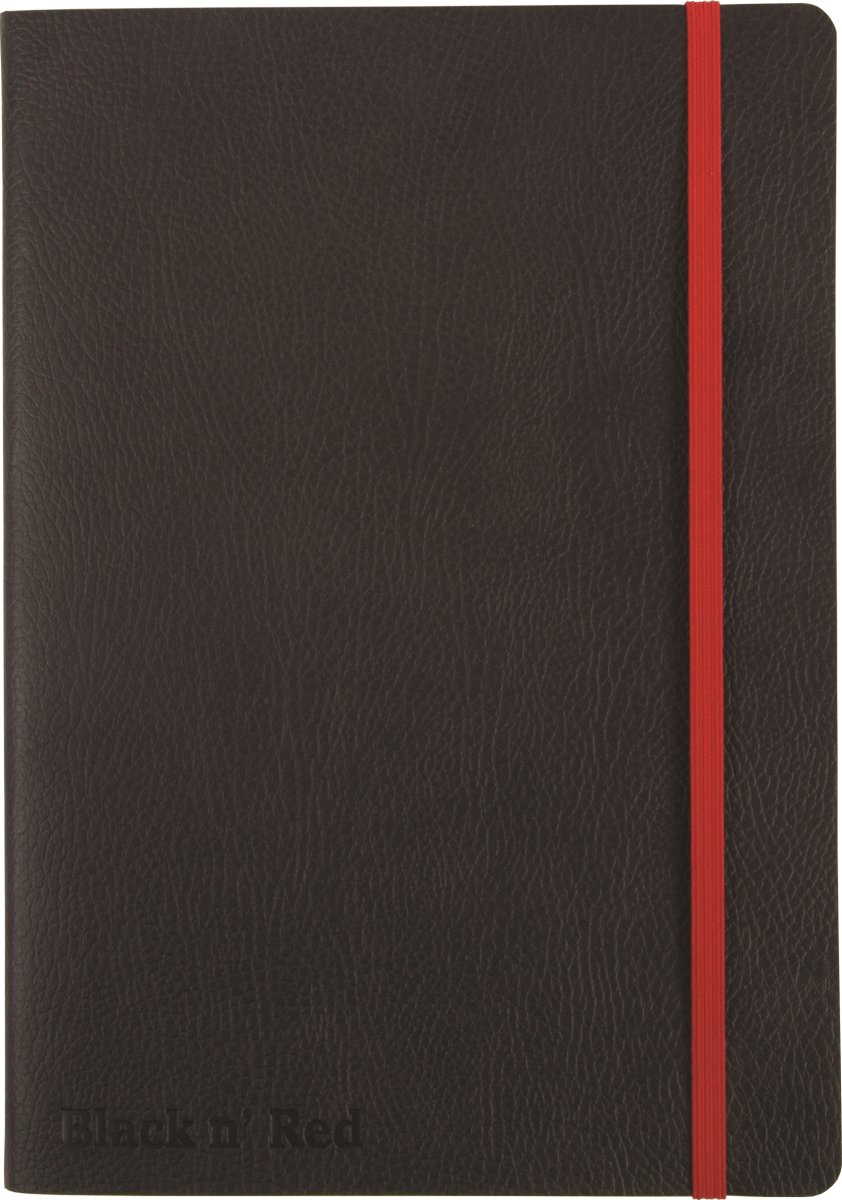 Oxford Black n'Red Soft Notesbog | A5 | Linjeret
