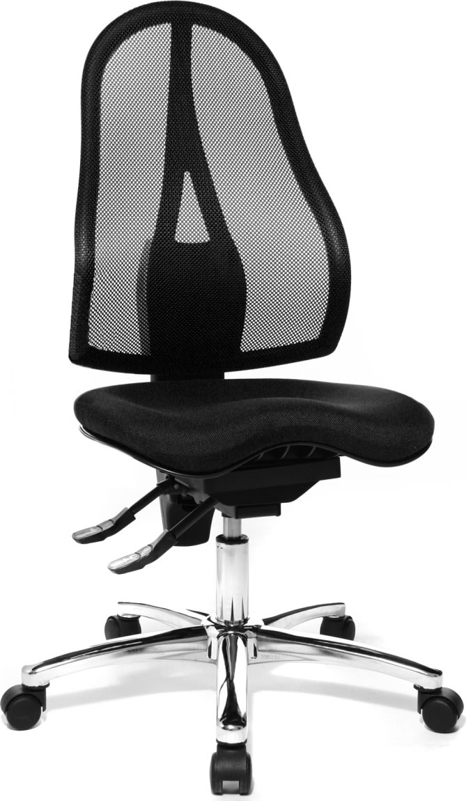 DEMO: Sitness kontorstol med netryg, sort