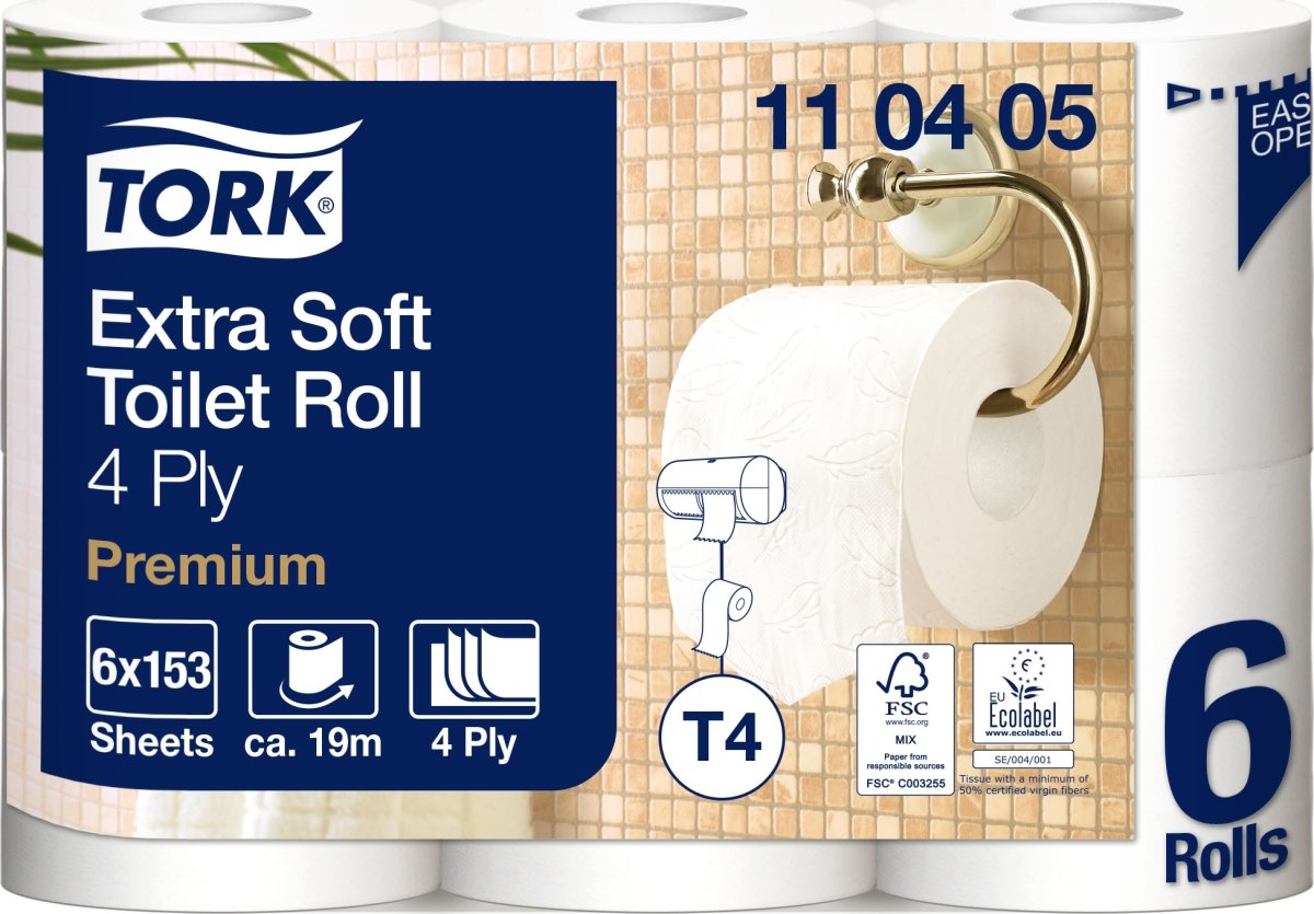 Tork T4 Premium toiletpapir, 4-lags, 42 ruller