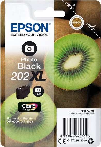 Epson T202 blækpatron XL, sort