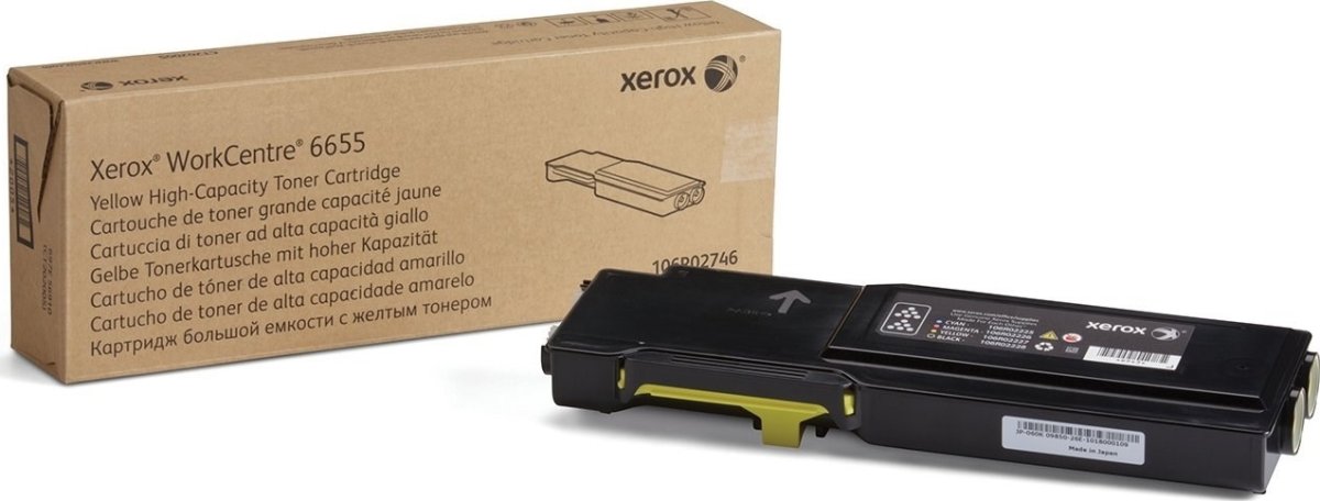 Xerox WC6655 lasertoner, gul, 7000s