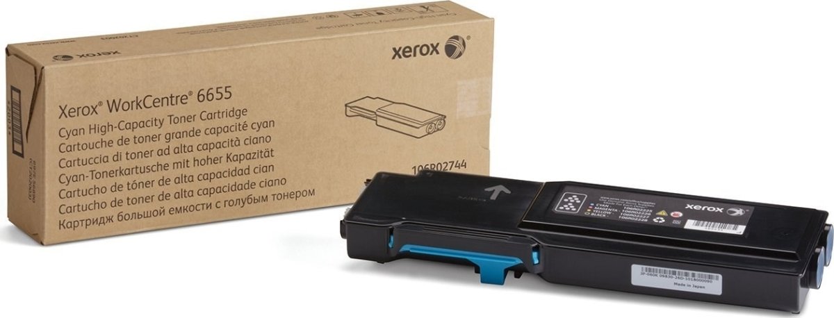 Xerox WC6655 lasertoner, cyan, 7000s