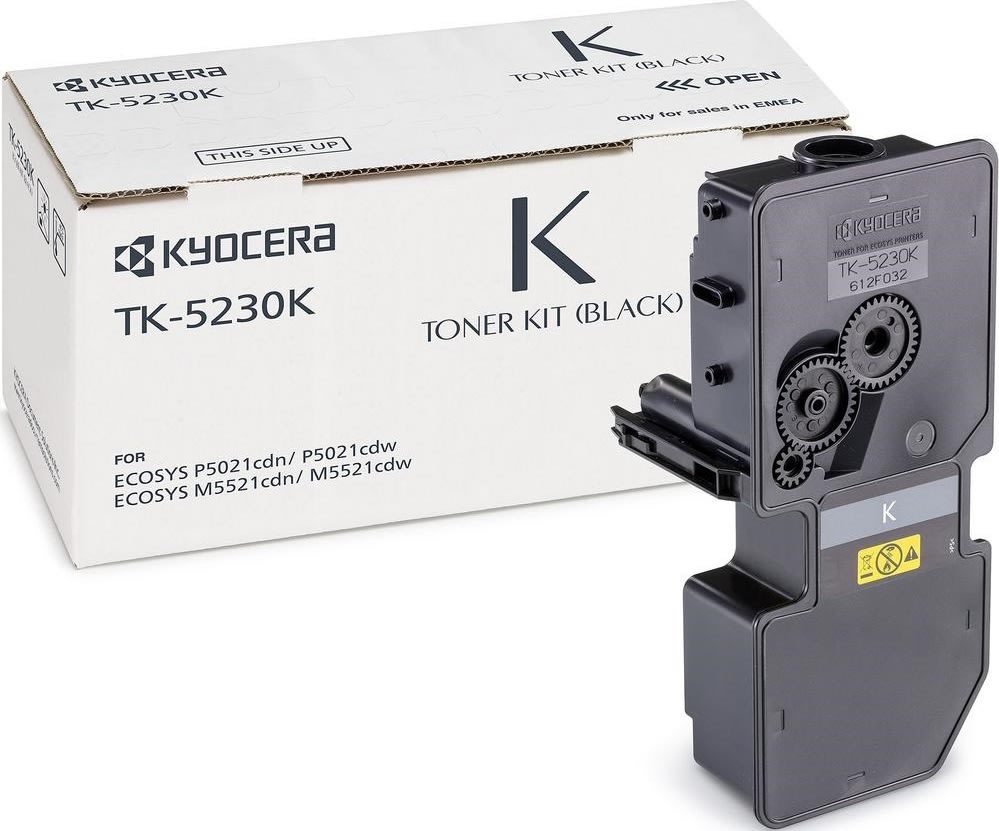 Kyocera TK-5230K lasertoner, sort, 2600s