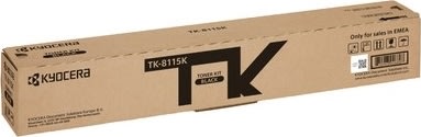 Kyocera TK-8115BK M8124 lasertoner, sort, 12000s