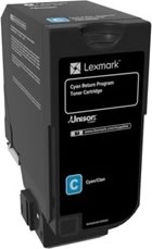 Lexmark CS720 (return) lasertoner, cyan, 3000s