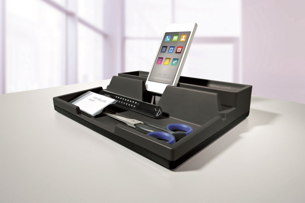 Durable Desk Organizer Opbevaringsskuffe, grå