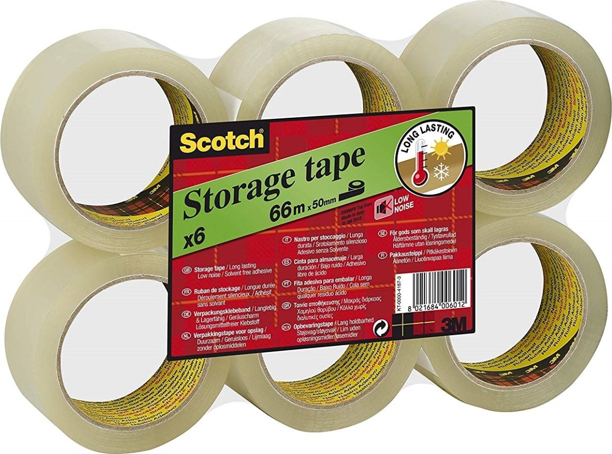 3M Scotch Pakketape LN | PP | 50mm x 66m | Klar