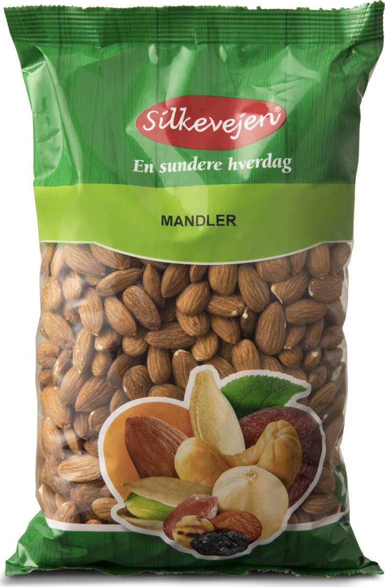 Silkevejen Mandler, natural, 1 kg