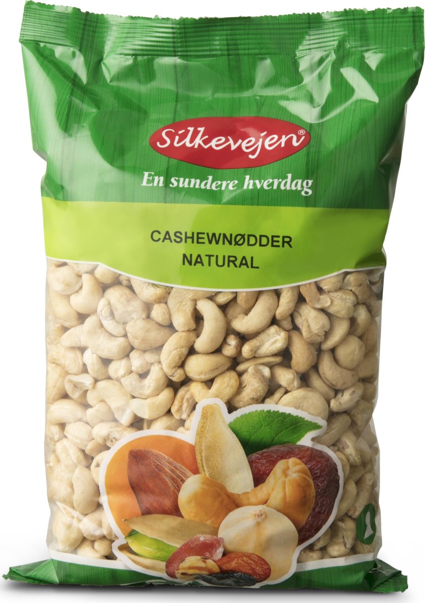 Silkevejen Cashew Nødder, natural, 1 kg