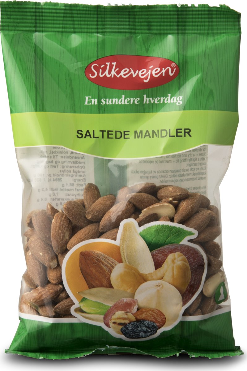 Silkevejen Mandler saltede & ristede, 200 g