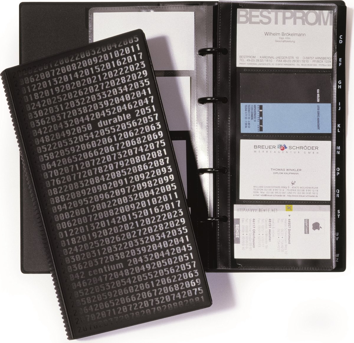 Durable Visifix 200 Centium Visitkortmappe