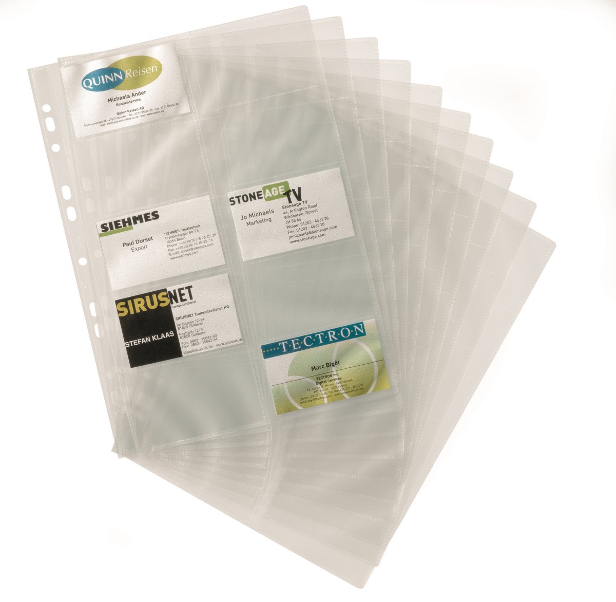 Durable Visifix Visitkortlommer | A4 | 10 stk.