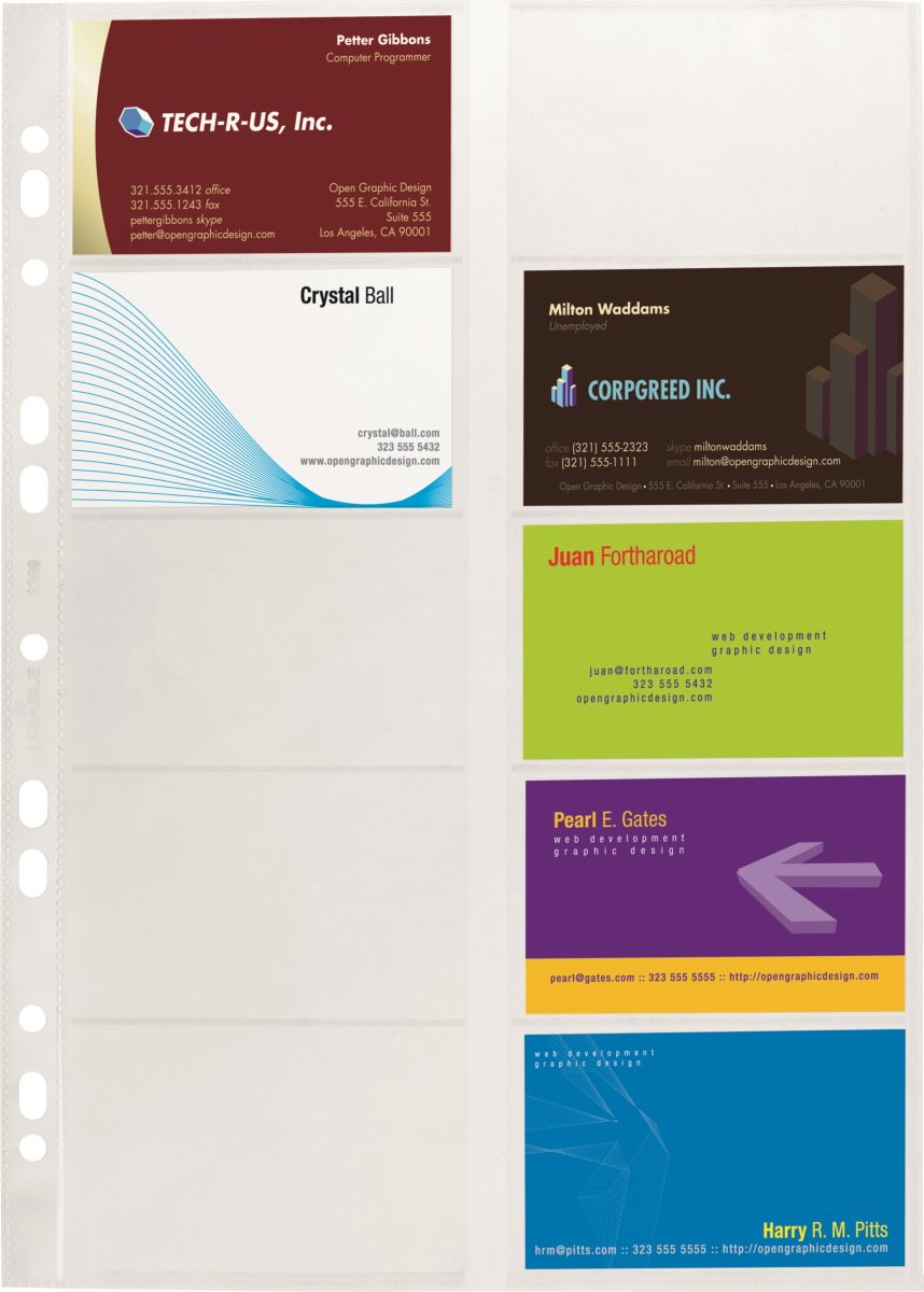 Durable Visifix Visitkortlommer | A4 | 10 stk.