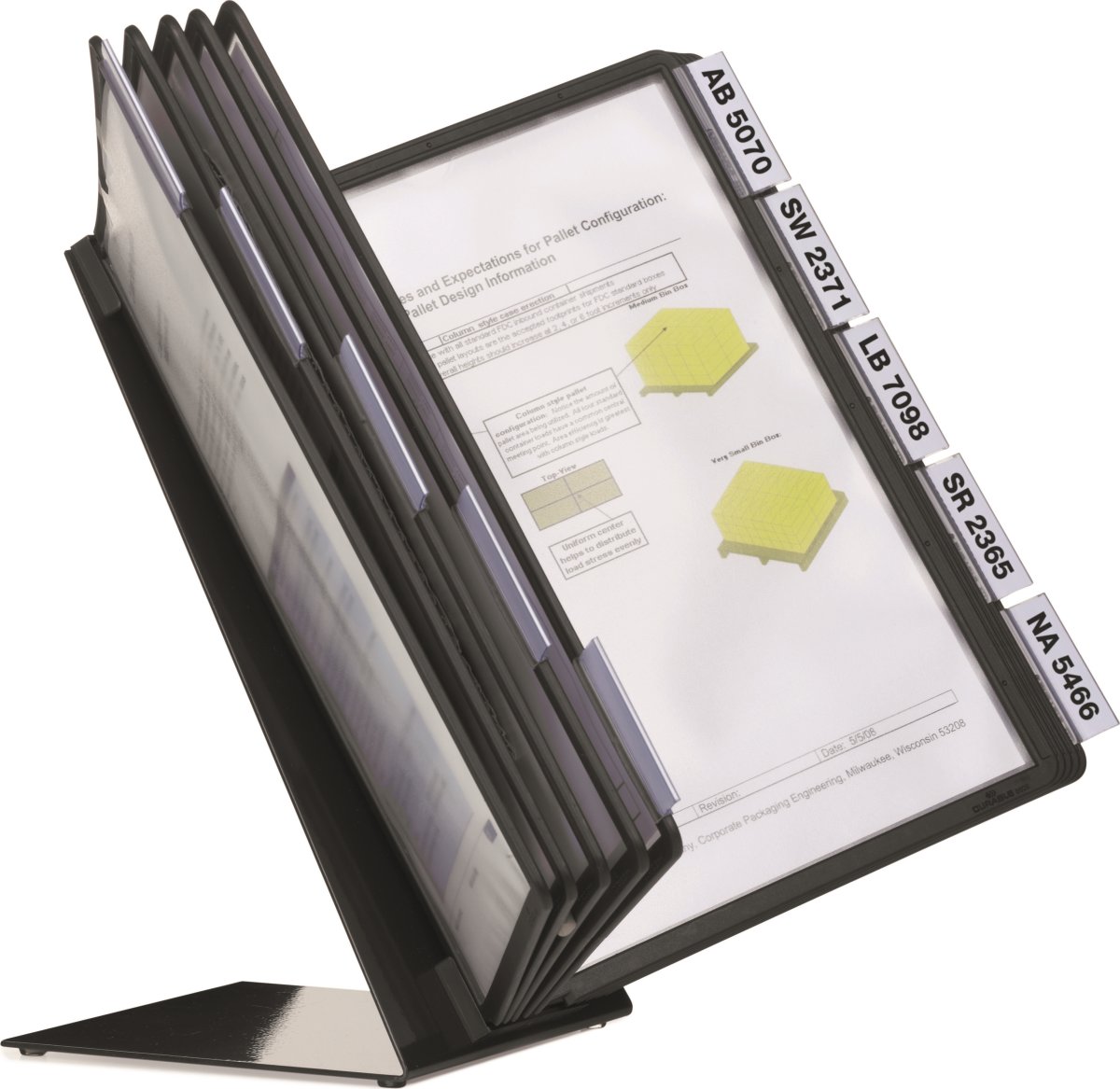 Durable Vario 10 Infocenter | Bord | Sort