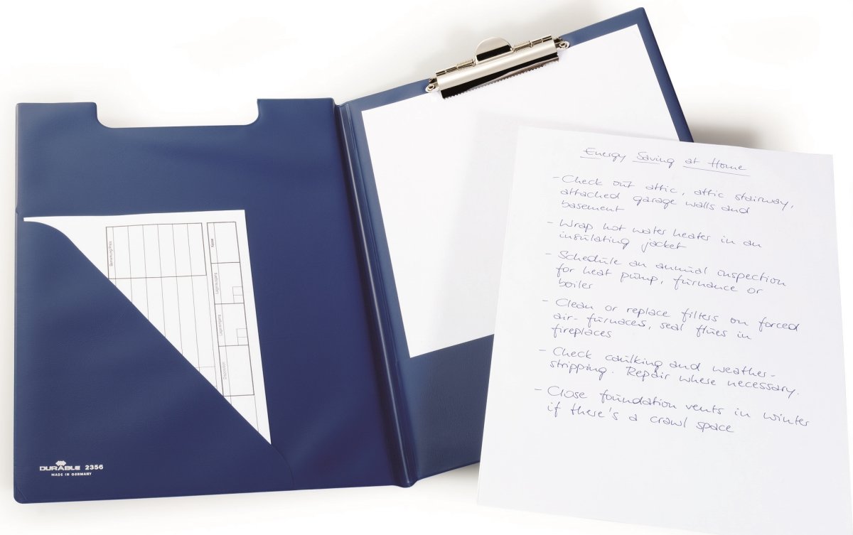 Durable Clipboard | A4 | Med omslag | Blå