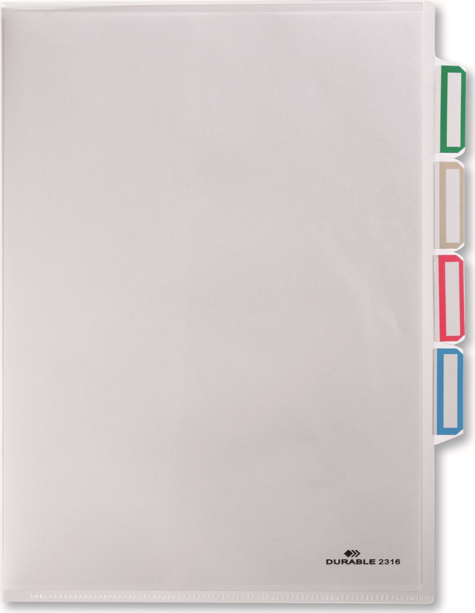 Durable Chartek | A4 | 3-delt | 5 stk.