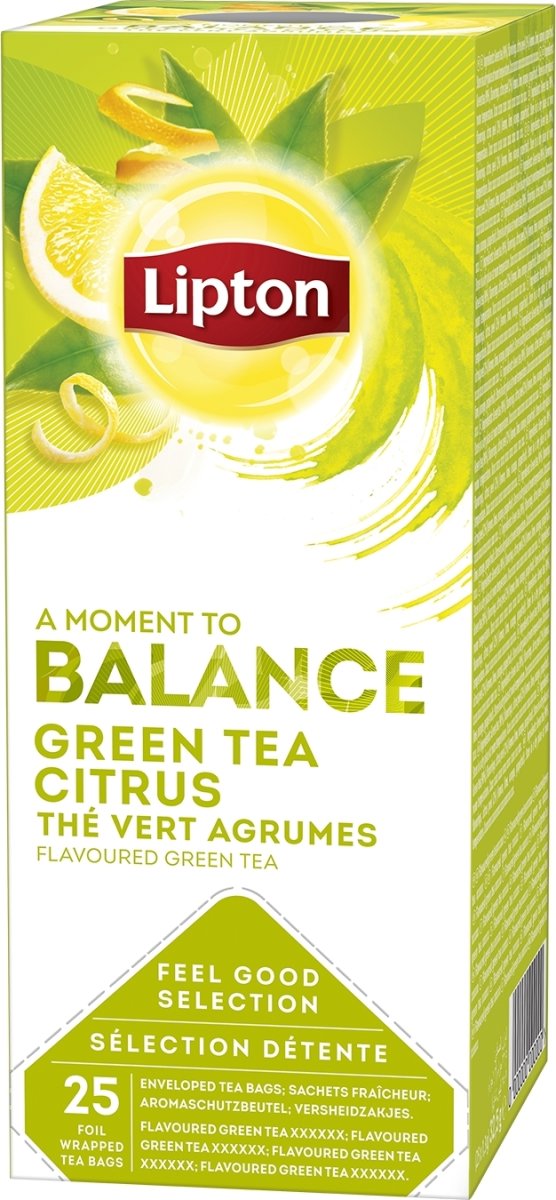 Lipton Grøn te med citrus, 25 breve