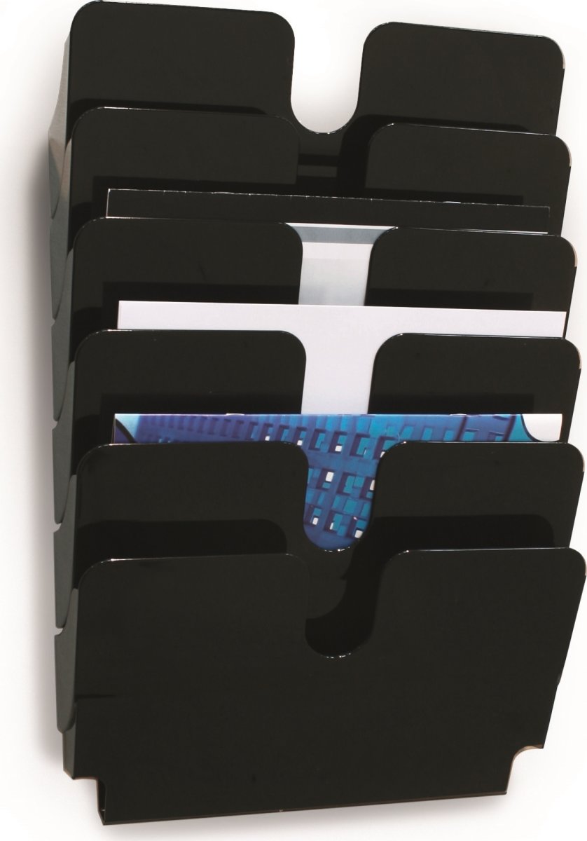 Durable FP Brochureholder | 6 | A4 tværf. | Sort