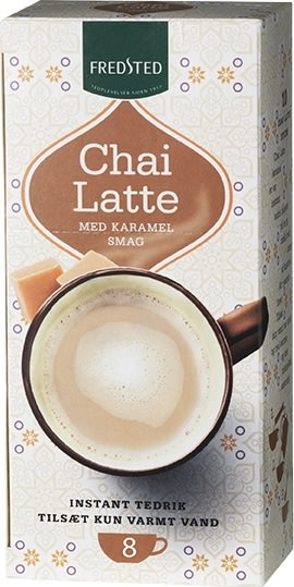 Fredsted Chai Latte karamel instant te, 8 sticks