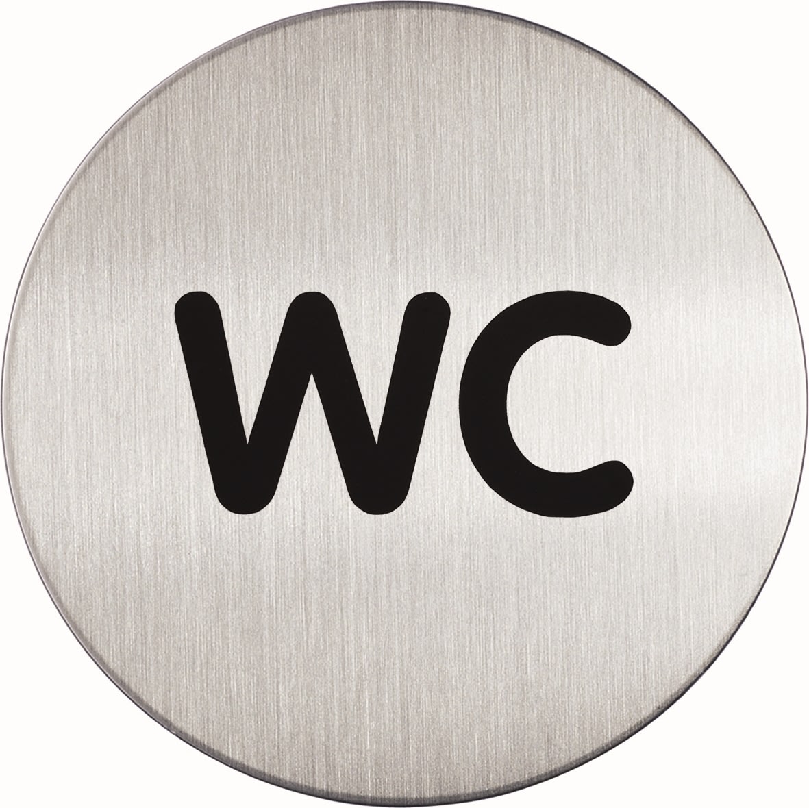 Durable Skilt | Rundt | WC