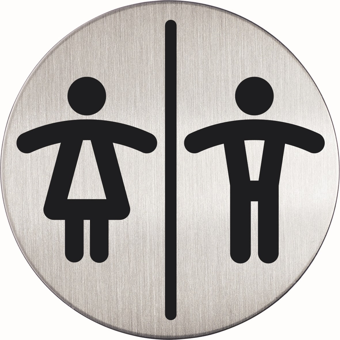 Durable Skilt | Rundt | Dame/Herre toilet