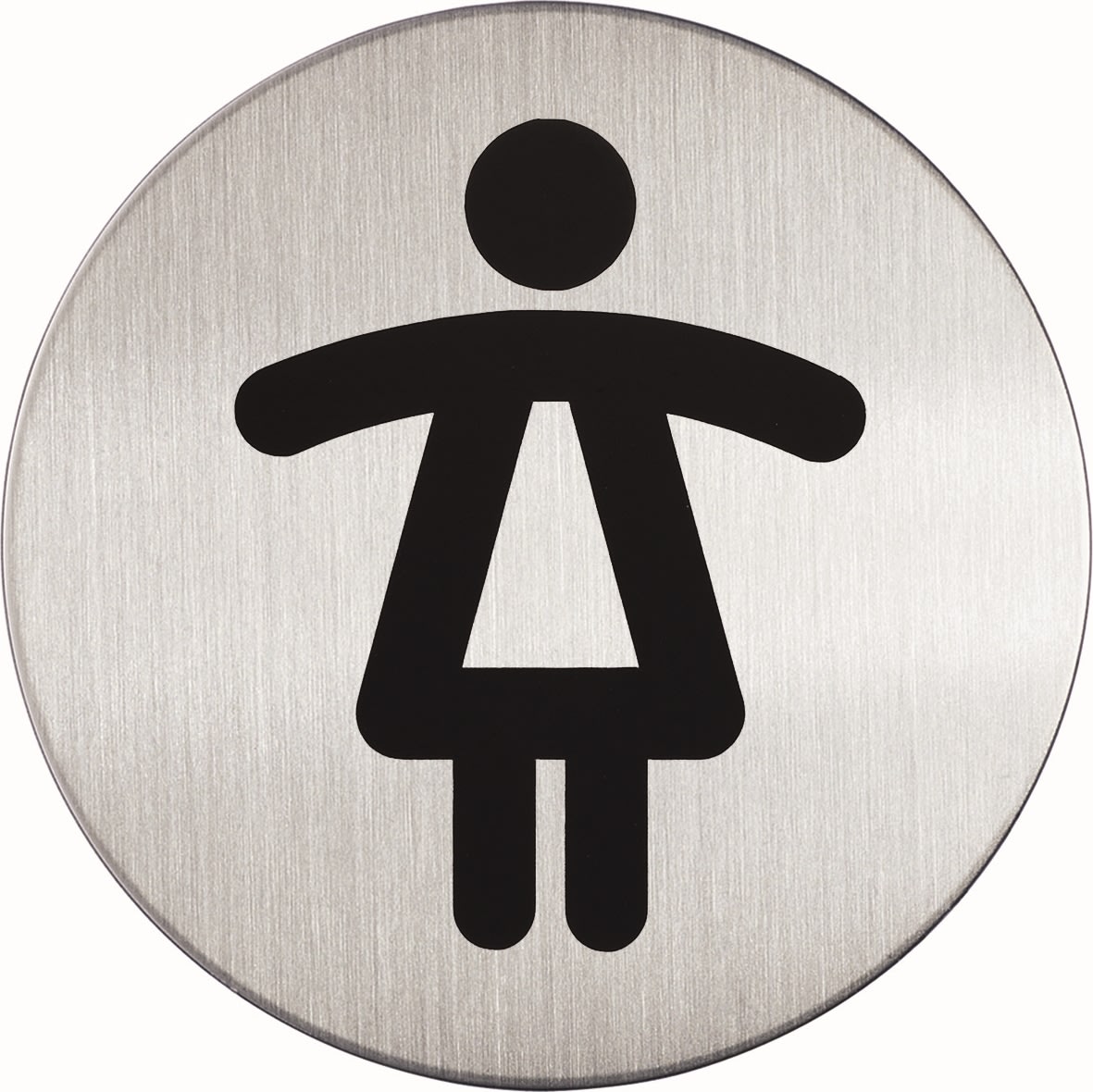 Durable Skilt | Rundt | Dame toilet
