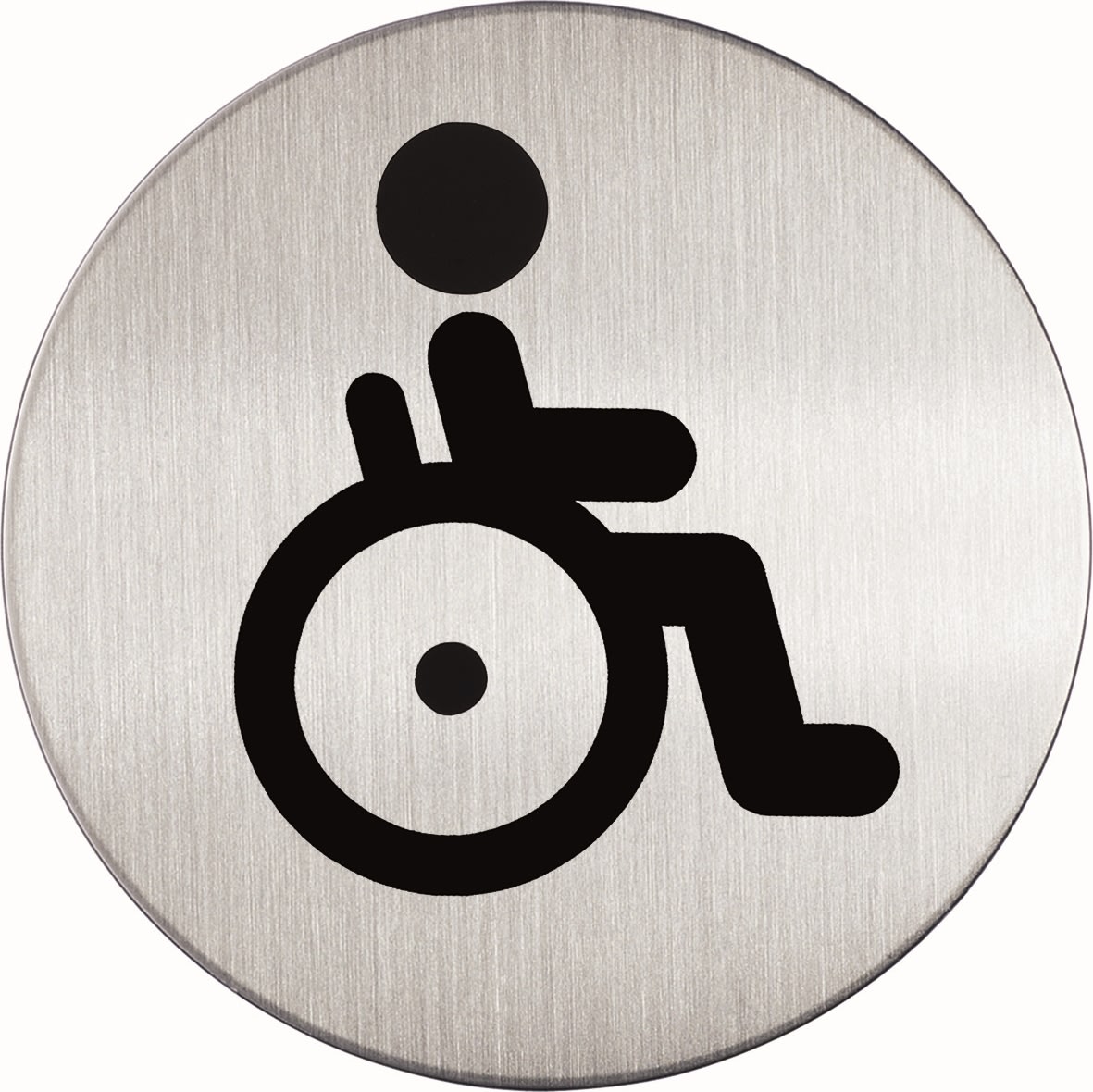 Durable Skilt | Rundt | Handicap toilet