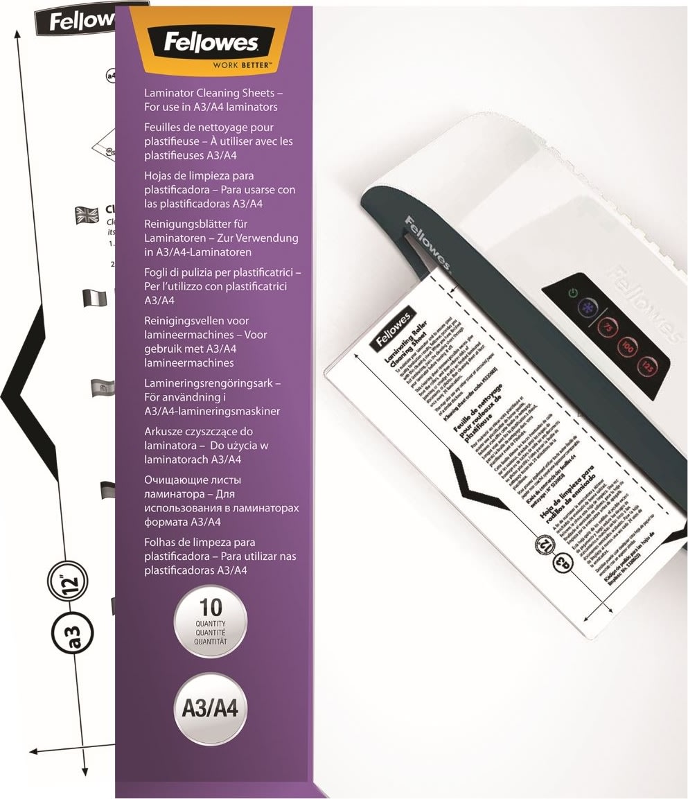 Fellowes A3/A4 Lamineringsrengøringslommer
